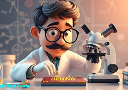 یک متخصص حوزه ماده چگال در حال انجام آزمایشات علمی