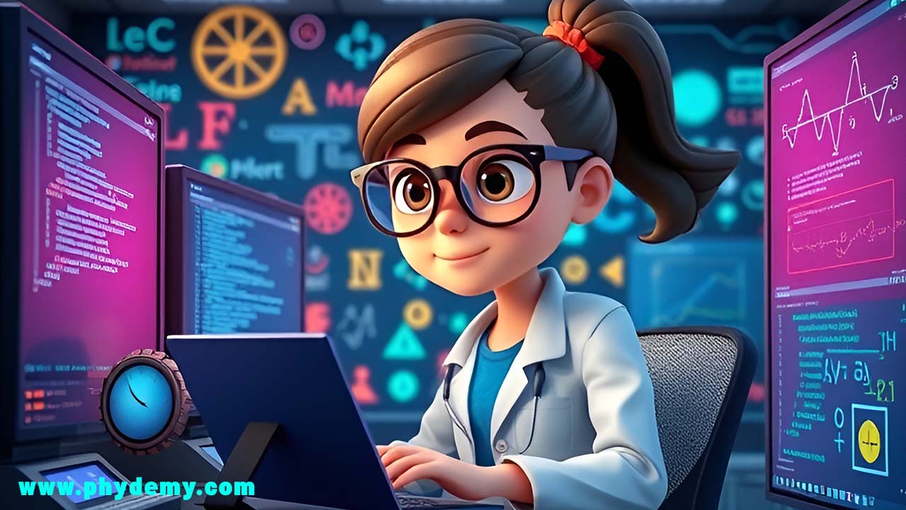 دانشجویی در حال انجام پروژه فیزیک محاسباتی