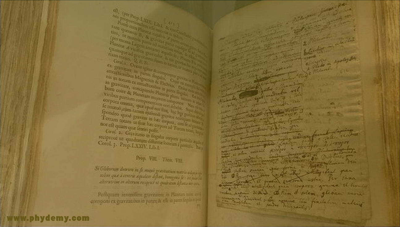 کتاب Principia Mathematica از آیزاک نیوتون