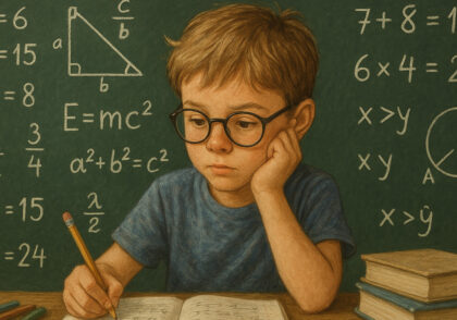 kid study mathematics
